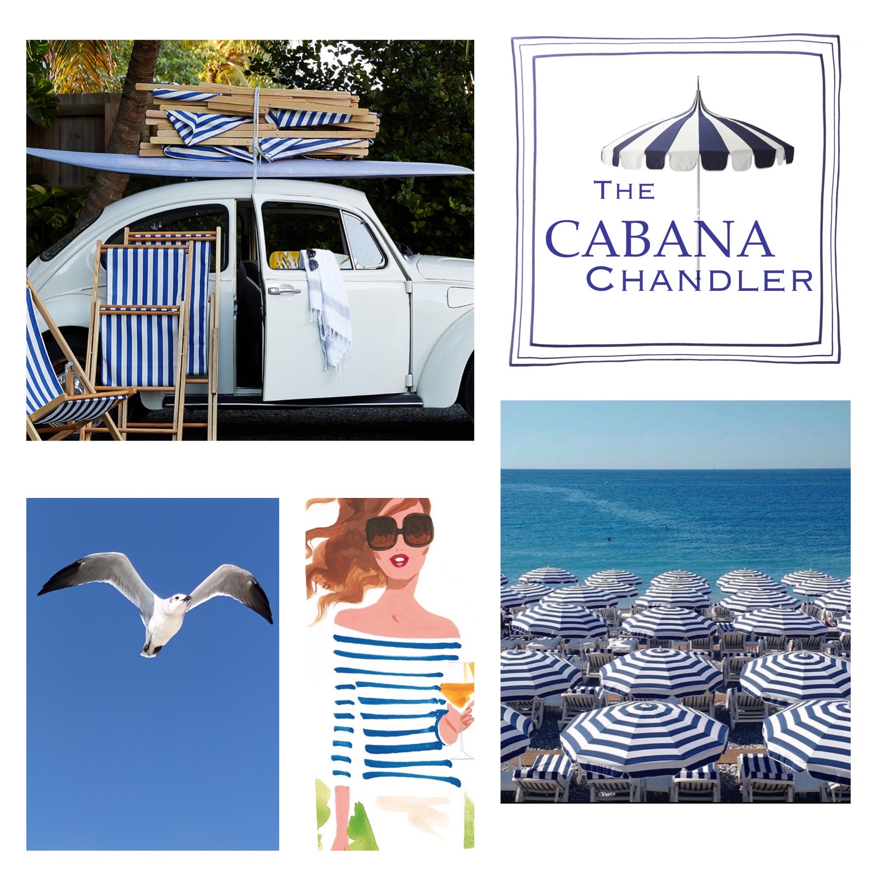 the cabana chandler collage beach photography