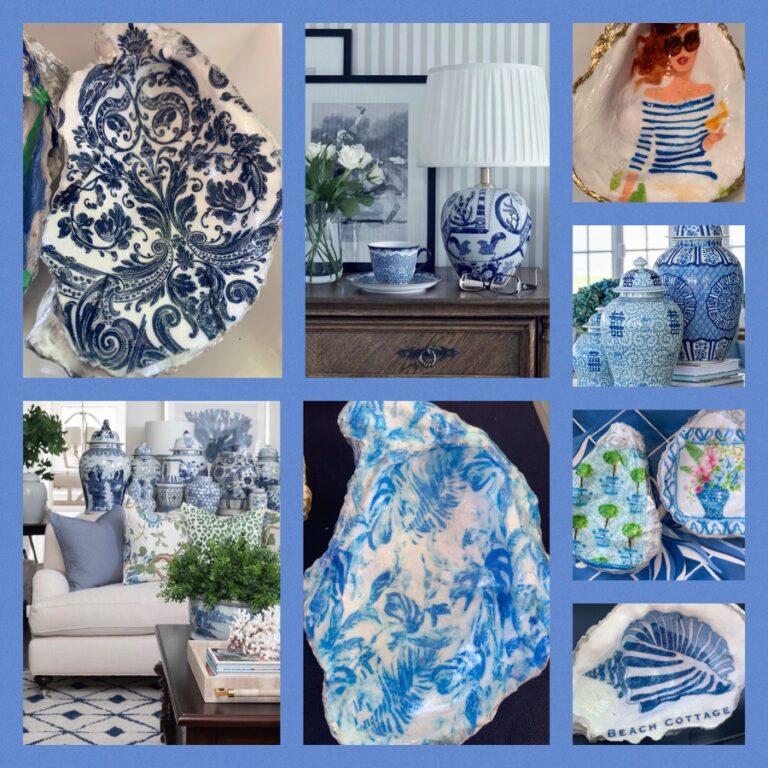 Cabana Chandler Coastal Decor Blue and Whites