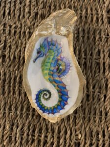 Seahorse - Multi Color - Oyster Shell