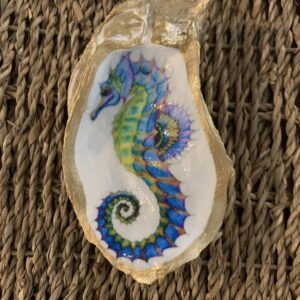 Multi Color Seahorse-Oyster Shell The Cabana Chandler