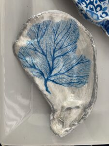 Blue Tropics Sea Fan - Oyster Shell