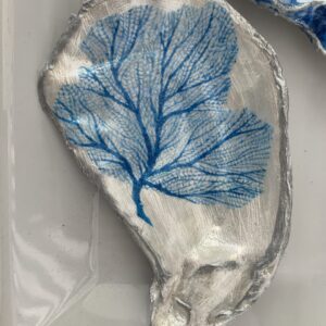 Blue Tropics Sea Fan - Oyster Shell